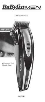 BaByliss PRO 45 E956E User Manual preview