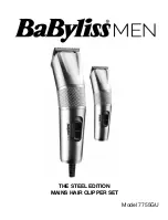 Предварительный просмотр 1 страницы BaBylissMEN 7755GU Instruction Book