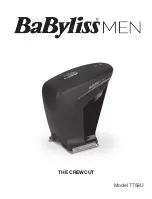 Preview for 1 page of BaBylissMEN Crewcut 7758U Manual