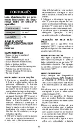 Предварительный просмотр 20 страницы BaBylissPro 4ARTISTS FXSM1E Manual