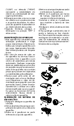 Предварительный просмотр 21 страницы BaBylissPro 4ARTISTS FXSM1E Manual