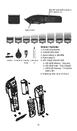 Preview for 10 page of BaBylissPro 4rtists LO-PRO FX825E Manual