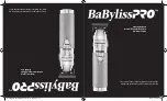 BaBylissPro B787DBR Series Operating Instructions Manual preview