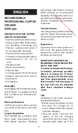 Preview for 4 page of BaBylissPro FX660SE Manual