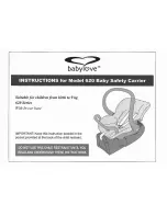 BabyLove 620 Instructions Manual preview