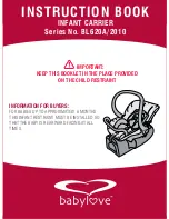 BabyLove BL620A 2010 Instruction Book preview