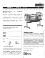 babymod Futura Cradle W0413 Assembly And Operation Manual предпросмотр