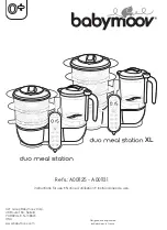 babymoov duo meal station Instructions For Use Manual предпросмотр