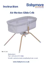 Babymore Air Motion Crib Instructions Manual preview