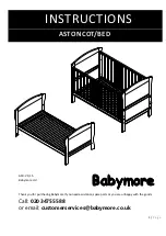 Babymore Aston Cot/Bed Instructions Manual preview