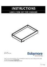 Preview for 1 page of Babymore Cot Top Changer Instructions