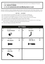 Preview for 3 page of Babymore LUNO COT/BED Instructions Manual