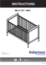 Предварительный просмотр 1 страницы Babymore MILO COT / BED Instructions Manual