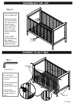 Предварительный просмотр 9 страницы Babymore MILO COT / BED Instructions Manual