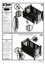 Предварительный просмотр 11 страницы Babymore Stella Cot Bed Instructions Manual