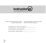 Предварительный просмотр 40 страницы babyplanet Max TRAVELER Manual