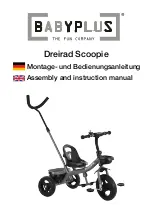 babyplus Dreirad Scoopie Assembly And Instruction Manual preview