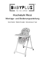 babyplus Hochstuhl Ricci User Manual preview
