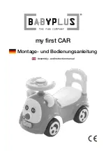 babyplus my first CAR Assembly And Instruction Manual preview