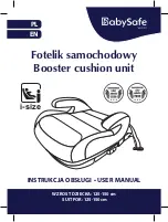 BabySafe Booster cushion unit User Manual preview