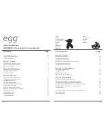 Предварительный просмотр 2 страницы BABYSTYLE EGG Instruction Manual