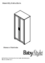 Preview for 1 page of BABYSTYLE Monaco Wardrobe Assembly Instructions Manual