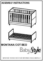 BABYSTYLE MONTANA Assembly Instructions Manual preview