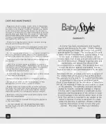 Preview for 19 page of BABYSTYLE OYSTER MAX OM2 Instruction Manual