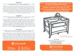 BABYTREND EZRest Deluxe Nursery Center Instruction Manual preview