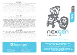 BABYTREND NexGen TS23 N Series Instruction Manual preview