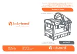 BABYTREND Nursery Center 8274BCC Manual preview