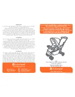 BABYTREND Sit-N-Stand DX SS74 Instruction Manual предпросмотр