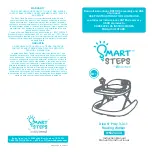 BABYTREND Smart Steps WK02 Series Instruction Manual предпросмотр