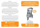 Preview for 1 page of BABYTREND XCEL-R8 PLUS JG94 B Series Instruction Manual