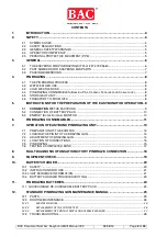 Preview for 2 page of BAC 273 199 5660 Operation And Maintenance Manual