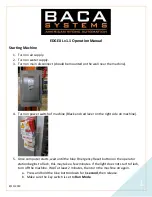 BACA SYSTEMS EDGE XL Operation Manual preview