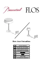 Baccarat FLOS Instructions For Assembly предпросмотр