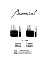 Предварительный просмотр 1 страницы Baccarat JALLUM Installation Instructions Manual