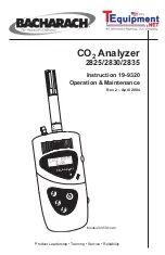 Предварительный просмотр 1 страницы Bacharach 2825 Instruction, Operation & Maintenance