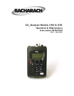 Bacharach CO2 Analyzer 3150 Operation & Maintenance Instructions Manual preview