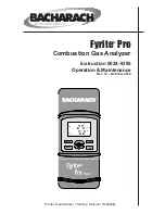 Preview for 1 page of Bacharach Fyrite Pro Operation & Maintenance Manual