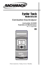 Bacharach Fyrite Tech 50 Instruction, Operation & Maintenance preview