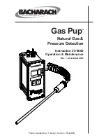 Bacharach Gas Pup Instruction preview