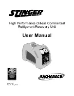 Bacharach High Performance Oilless Commercial Refrigerant Recovery Unit User Manual preview