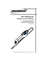 Preview for 1 page of Bacharach Informant Leak Detector Manual