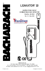 Bacharach Leakator 10 Instruction Manual preview