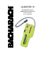 Bacharach Leakator 10 Instructions Manual preview