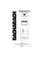 Bacharach Monoxor II Instruction preview