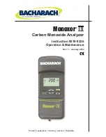 Bacharach Monoxor III Operating & Maintenance Instructions preview