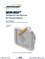 Preview for 1 page of Bacharach MVR-300 User Manual